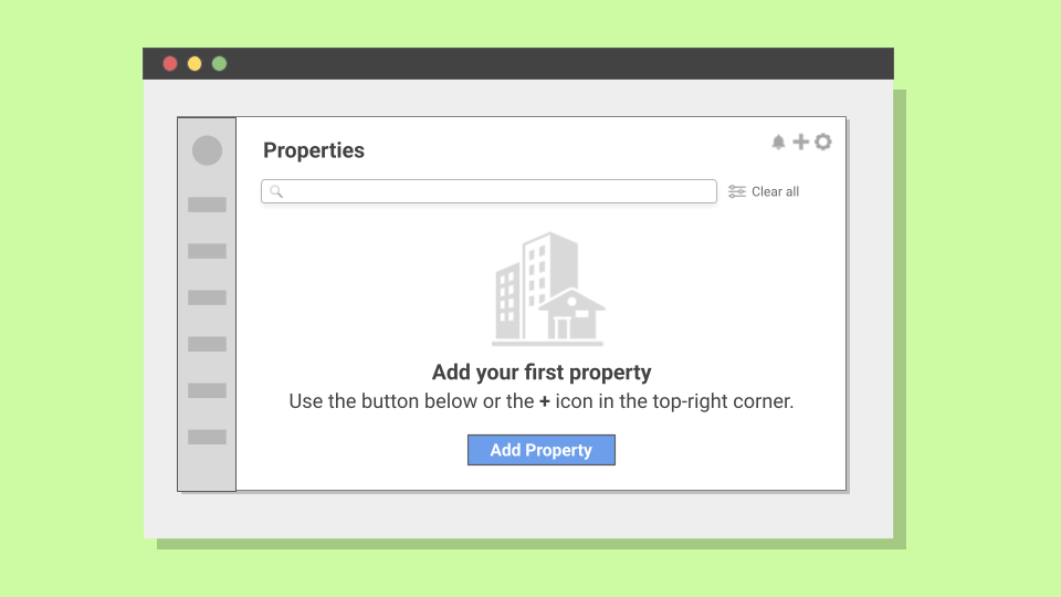 Redesigned empty state with clear call-to-action